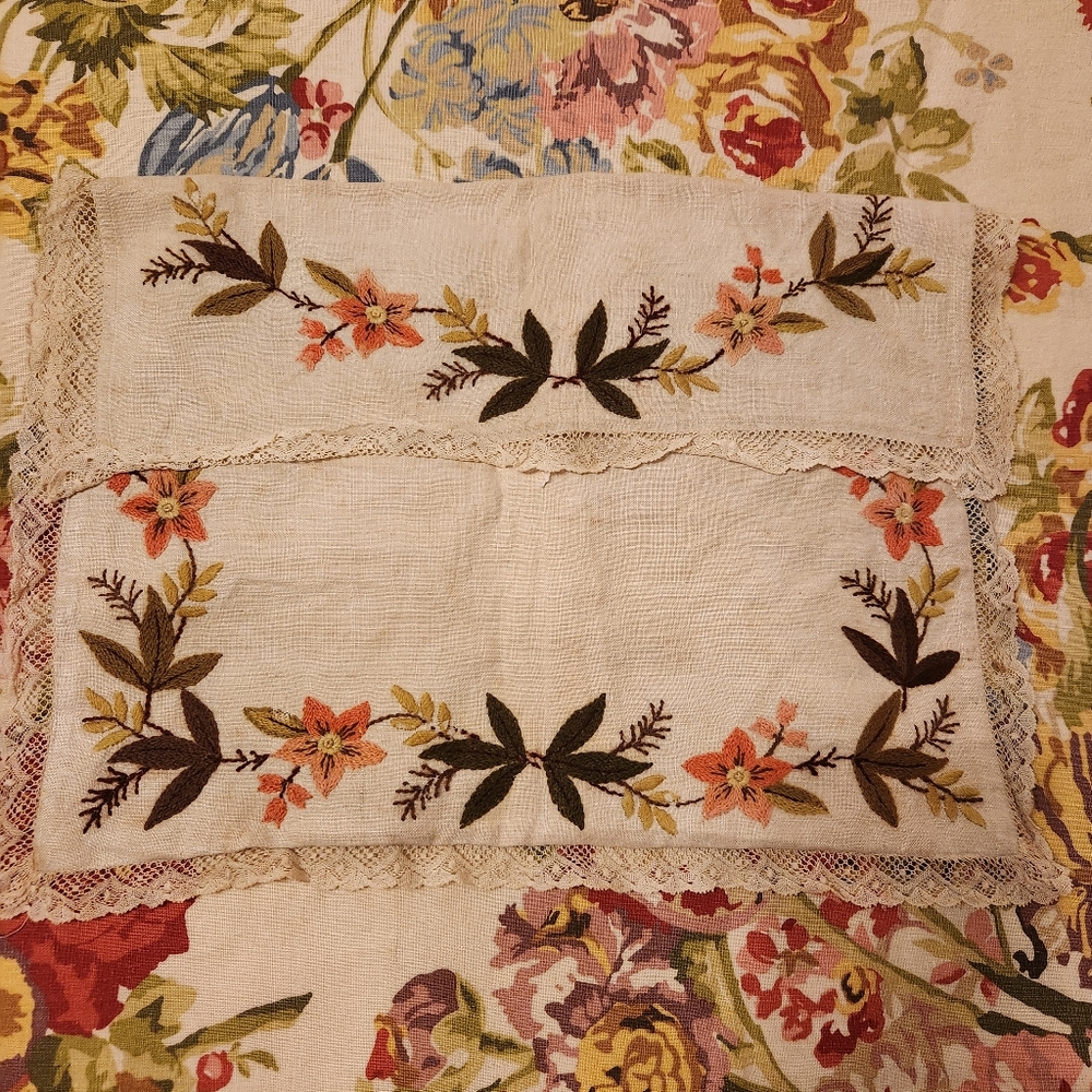 Vintage Linen Lingerie Envelope